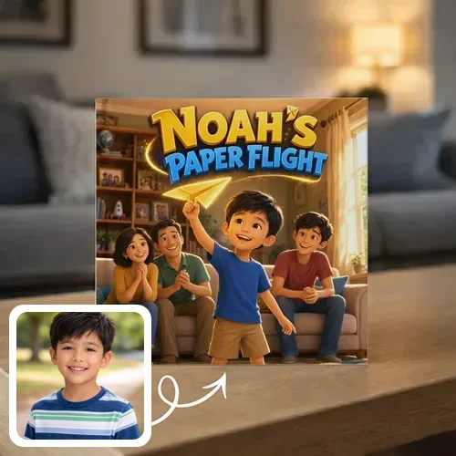 Personalized storybook - Noah's Paper Flight - Genie in a Book